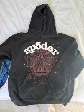 Black Spiderweb Graphic Crewneck Sweatshirt - Street Graphic Pullover